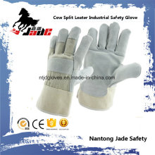 Cinza Industrial Safety Cowhide Split Leather Hand Hand Glove