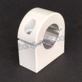 Aluminum Extrusion CNC Machining Aluminum Clamp with Powder Coated White