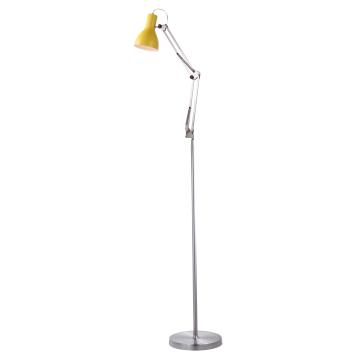 Lampadaire moderne en acier à lèvres à l&#39;ombre jaune (ML6139)