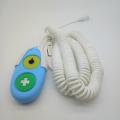 Nurse call button with curly cable