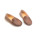 Wholesales Rubber Sole Leather Boat Shoes Kids