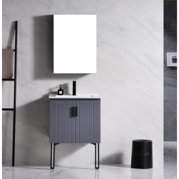 Nouvelle armoire de salle de bain gris et couleur blanche