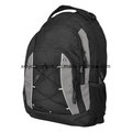 Negro 600d poliéster moda mochila bolsa de deporte