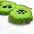 Mitts de limpieza de mascotas de microfibra de bordado personalizado