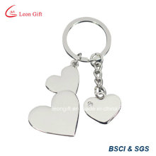 Porte-clés de promotion de coeur en métal romantique en gros