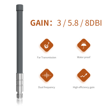 10 dBi LTE Omni-Directional Fixed Mount Fiberglass Antenna