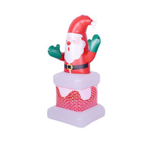 66.5 &quot;Santa de Navidad inflable al aire libre con luz LED