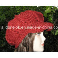 Hand Crochet Hat Pattern Slouchy Womens Newsgirl Newsboy Hat Cap