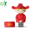 Casal de casamento tradicional Silicone Micro Flash Drive Cover