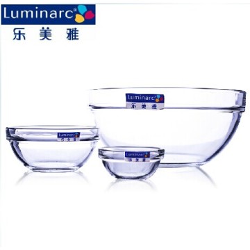 Luminarc Large Glass Salad Bowl, Fruit Serving Tray