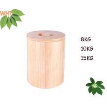 8kg, 10kg, 15kg Rubber Wood Rice Bucket