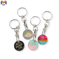 Custom Dinosaur Logo Trolley Token Coin Keyring