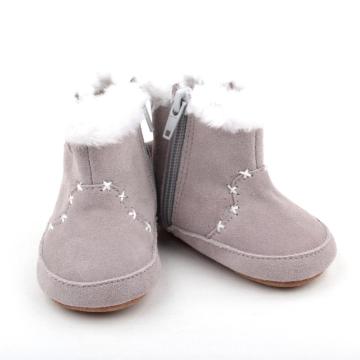 2018 Wholesale Winter Plush Newborn Baby Half Boots