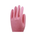 Gants en caoutchouc domestiques à manches longues de nettoyage de cuisine confortable rose