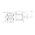 Hybrid stepper motor linear actuator