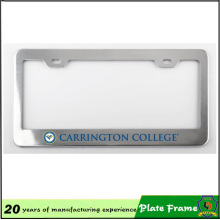 Custom Logo Printed Aluminum Metal License Plate Frame