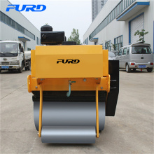 Mini Road Roller Caminata detrás de Double Drum Compressor Vibrator Small Roller Compactor