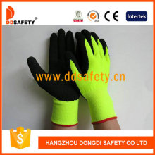 13 Gauge Fluorescent High Visible Yellow Acrylic Glove with Full Liner Dnl733