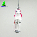 Colorful Customized Glass Unicorn Ornaments