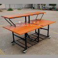 Mesa de buffet de doble cubierta de melamina (YC-T58-02)