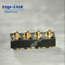 4p Flat Type Pogo Pin Connector para Dispositivo de Telecomunicação