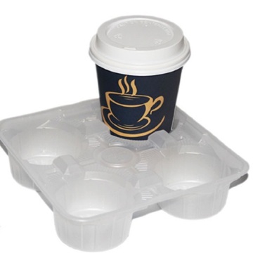 Thé jetable de jus de café en plastique 4 tasses