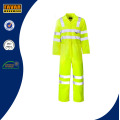 Yellow Safety Waterproof 300d Oxford High Visibility Reflective Tape Rain Coverall