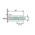 Casting Square Straight 0 Degree Glass Clamps