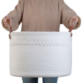 Dual Braided Cotton Rope Laundry Storage Basket