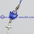 Evil Eye Butterfly Crucifix Phone Decoration Pendant