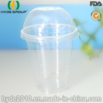 Transparente plástico desechable taza