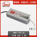 100W 36VDC IP67 Conmutación de corriente constante Fuente de alimentación LED Driver