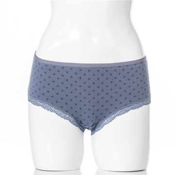 custom private logo print organic cotton women underwear