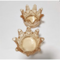 Small size Crown shaped glass candle jars