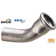 Stainless Steel Obtuse Street Elbow, Male End for Insertion Into Fitting