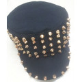 Cotton flat top cap rivet military cap hip-hop design hat