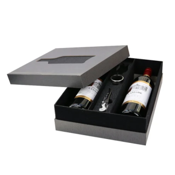 Bunter Druck Karton Wein Geschenkbox