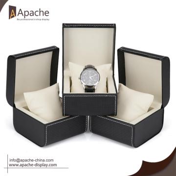 Weave Pattern PU Leather Watch Box