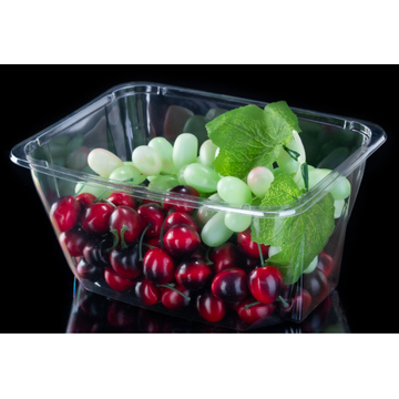 Household PET Transparent Salad Bowl Without Lid