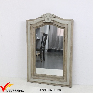 Retro Style Wood Framed Antique Wall Mirror UK