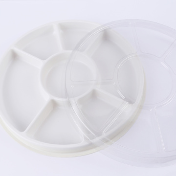 Customized food grade large shallow vacuum forming plastic tray