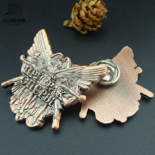 Benutzerdefinierte Logo Antike Bronze Schmetterling Pin Metall Abzeichen für Werbegeschenk