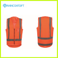 Seguridad Reflectiva de color naranja Chaleco de seguridad reflectante de alta visibilidad