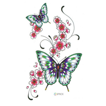 Sexy Adult Body Butterfly Tattoo Stickers