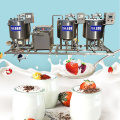 Planta de producción de yogurt con sabor a fruta