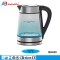 wholesale 1200/2200W 1.8L LED lights change color as water heats up folding electric ceramic glass stainless steel water kettle