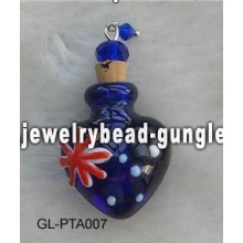 Australia flag shape lampwork perfume bottle