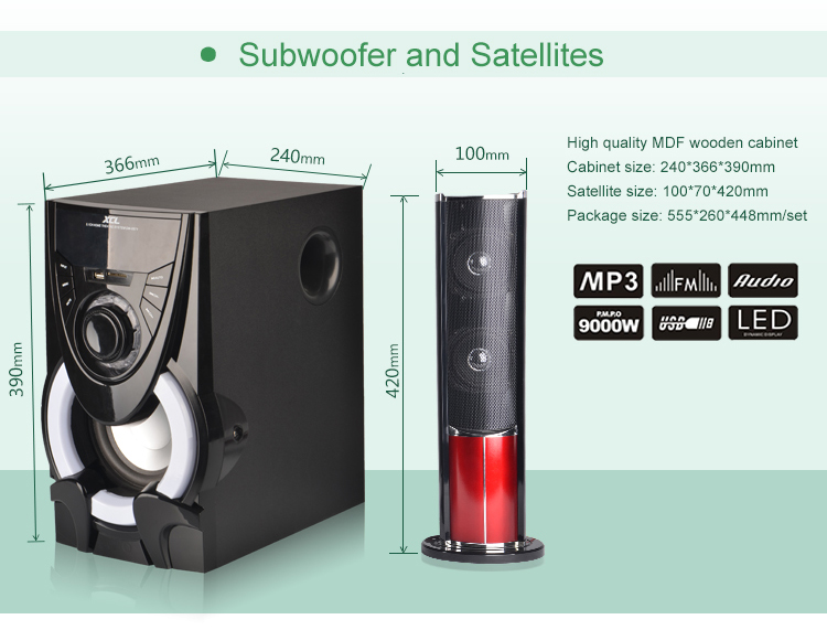 speaker size