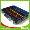 kids enclosed spring trampoline place