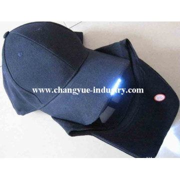 Gorra de béisbol de LED de algodón bordado